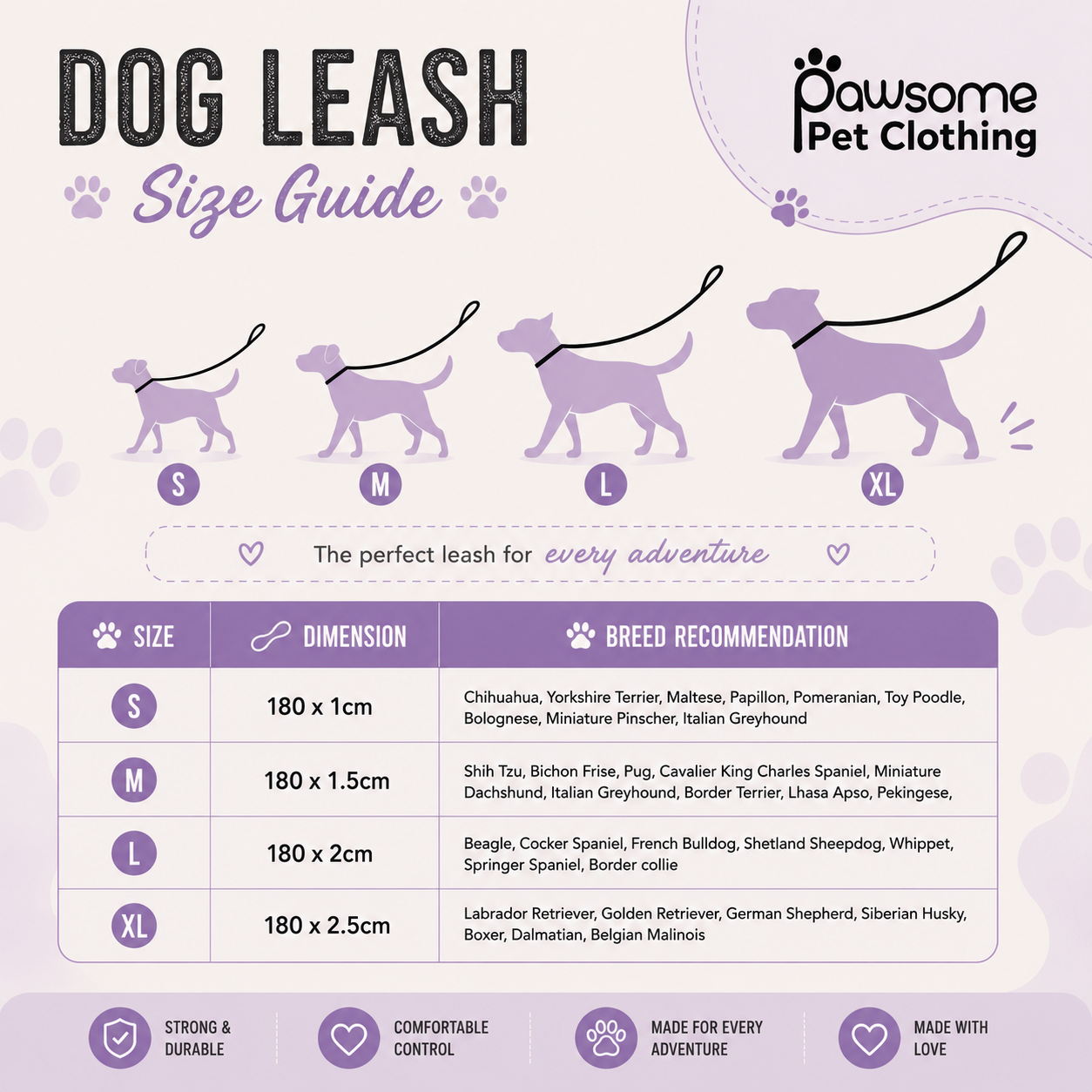 Lilac Leo Leash - Image 4